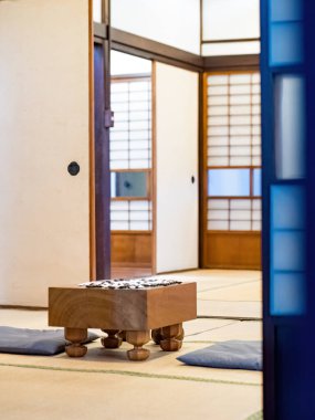 Geleneksel çay evi Japonya iç