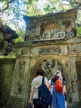 Da Nang, Vietnam - 24 Mayıs 2024: Mermer Dağların manzarası - beş mermer ve kireçtaşı tepelerden oluşan bir küme.