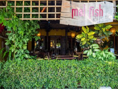 HOI AN, VİETNAM - 25 Mayıs 2024: Quang Nam vilayetindeki Hoi An antik kenti, UNESCO dünya mirası. Vietnam. Hoi An, Vietnam 'ın en popüler yerlerinden biridir..