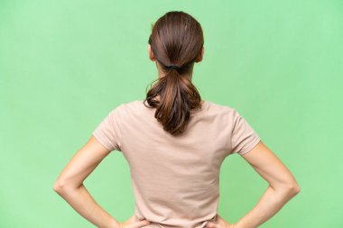 Arka planda izole edilmiş beyaz kadın.