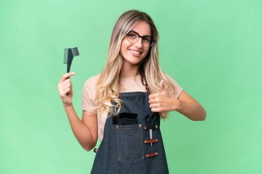 Genç Uruguaylı kuaför kadın izole bir geçmişi var.