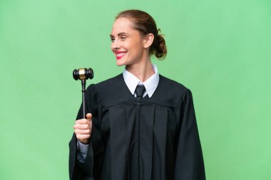 Hakim Kafkas kadın tecrit edilmiş arka plan görünümlü