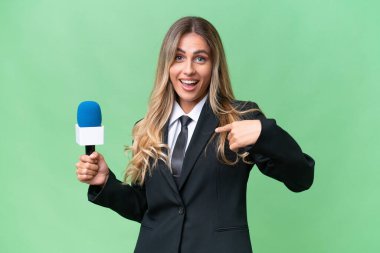 Genç ve güzel Uruguaylı bir televizyon sunucusu.