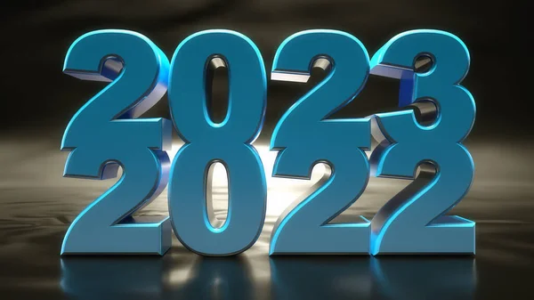 3D渲染2023个梅乌年份 — 图库照片