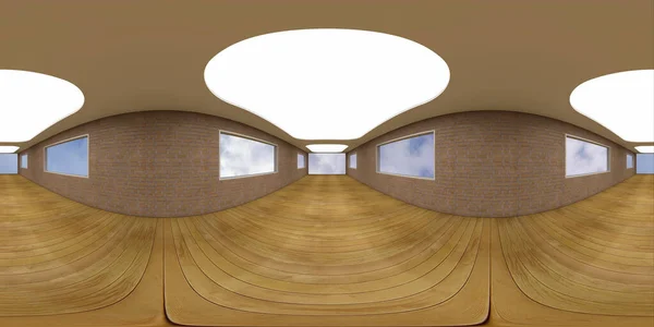 Darstellung Futuristisches Panorama Hdri Stockbild