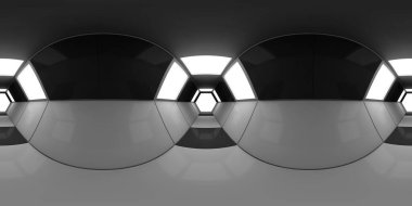 3 boyutlu görüntüleme. Gelecekçi panoramik HDRI