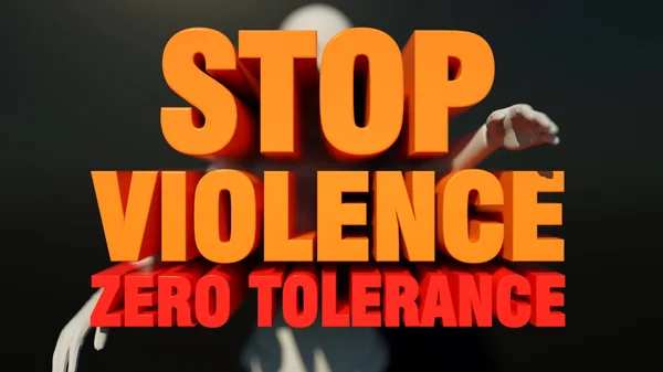 Render End Violence Text — Foto de Stock