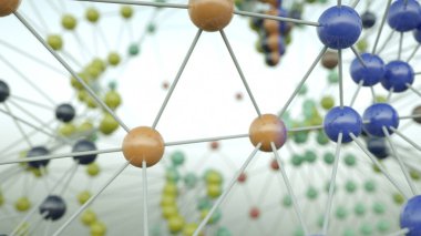 3 boyutlu görüntüleme. Baş ve soyut arkaplan