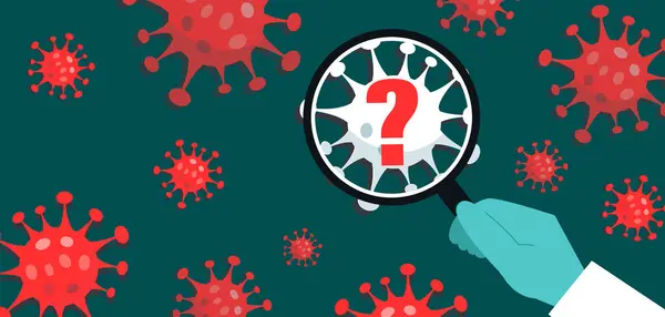 Yeni Bilinmeyen Virüs Konsepti Taşıyıcı Pankartı Salgın Telifsiz Stok Illüstrasyonlar