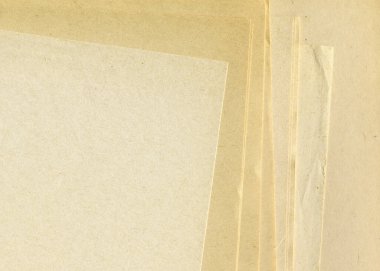 Antika kağıt yığını. Yaşlanmış ve sararmış...