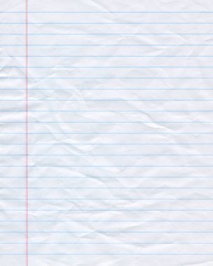 Doğal olarak buruşmuş kağıt sayfa arka planı. Eski antika defter kâğıdı dokusu. Eski kağıt arkaplanı.