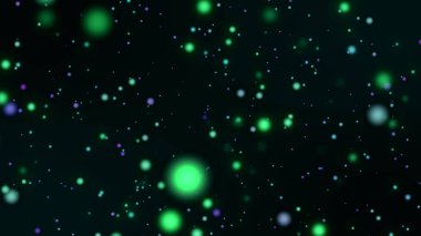 Soyut güzel çift bokeh yanıp sönen parçacıklar ve ışık parıltısı parlayan gradyan arkaplan. Düğün kartı tasarımı konsepti