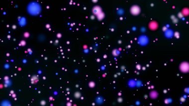 Soyut güzel çift bokeh yanıp sönen parçacıklar ve ışık parıltısı parlayan gradyan arkaplan. Düğün kartı tasarımı konsepti