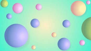 Soyut Top Rengi Gradyan Arkaplanı