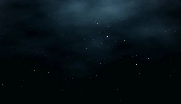 Langit Malam Dengan Bintang Bintang Berkilau Latar Belakang Hitam — Stok Foto