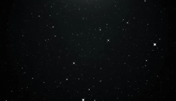 Nachthimmel Mit Sternen Die Auf Schwarzem Hintergrund Funkeln — Stockfoto