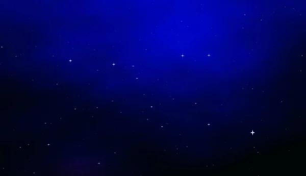 Ciel Nocturne Avec Des Étoiles Scintillantes Sur Fond Noir — Photo