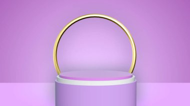 Soyut 3d podyum ürünleri stand-up ürünleri arka planı sergiler. Minimal stil. Kozmetik ürünleri sergilemek için uygun. 3B illüstrasyon