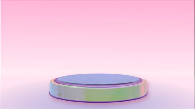 Soyut 3d podyum ürünleri stand-up ürünleri arka planı sergiler. Minimal stil. Kozmetik ürünleri sergilemek için uygun. 3B illüstrasyon
