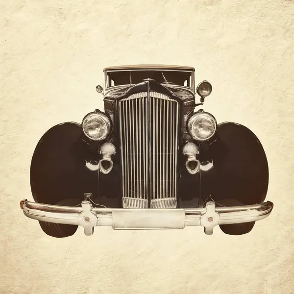 Sepia Toned Image Early Twentieth Century Luxury Car Stock Photo