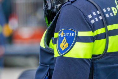 Hollanda polis üniformasının resmi rozeti Hollanda 'da.