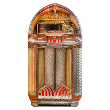 Drempt, Hollanda - 1 Ocak 2024: Hollanda Drempt, Hollanda 'da izole edilmiş Wurlitzer müzik kutusu