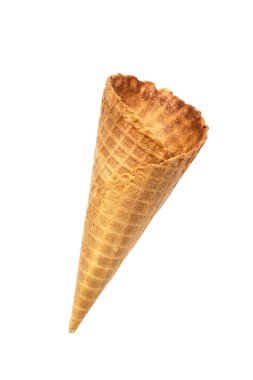 Dondurma külahı beyaz arkaplanda izole