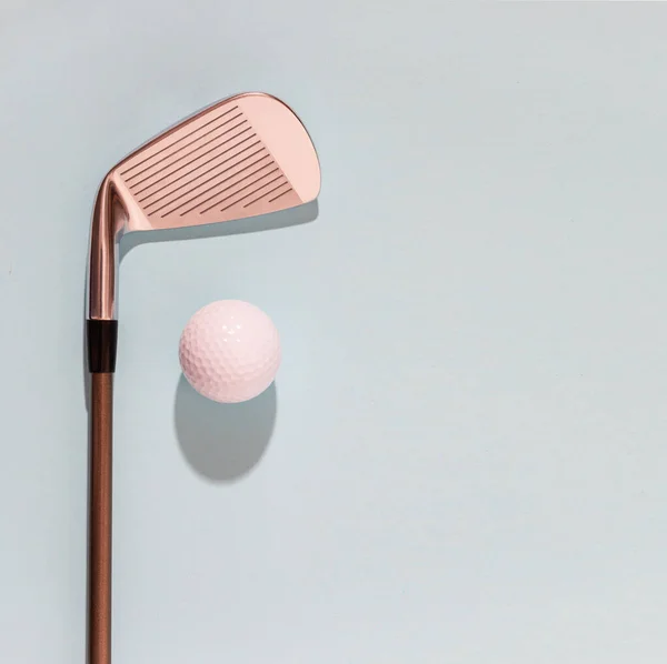 Golfschläger Und Golfball Platz Für Text — Stockfoto