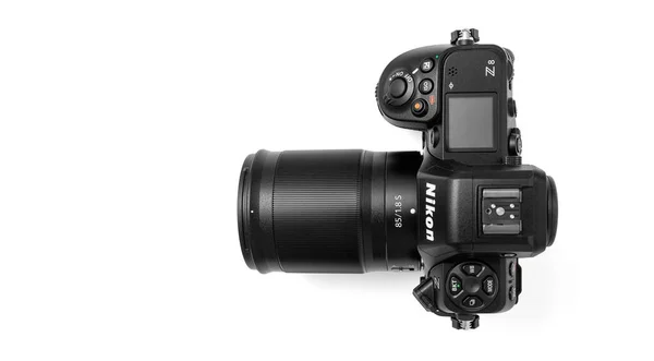 Sırbistan Belgrad Temmuz 2023 Nikon Full Çerçeve Megapiksel Aynasız Kamera — Stok fotoğraf