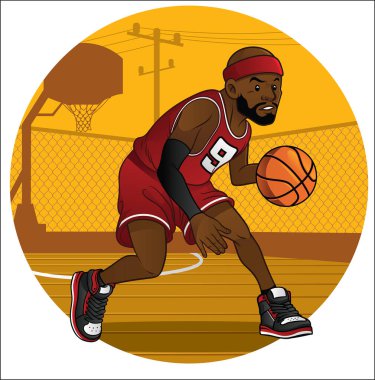 Top top sürme basketbolcu