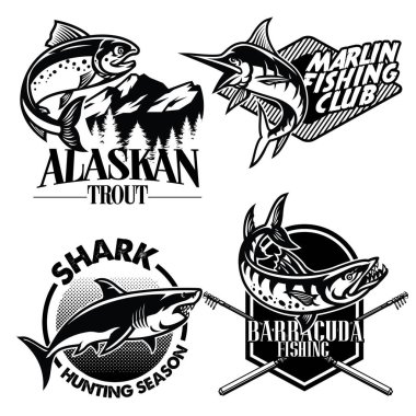 balıkçılık rozeti tasarımı