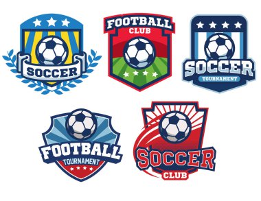 futbol rozeti tasarımı koleksiyonu