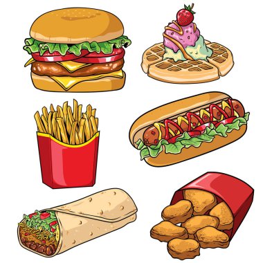 Fast food koleksiyonu.