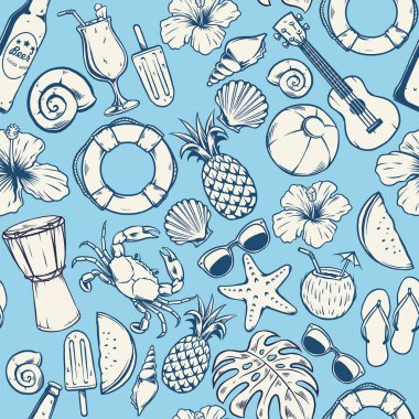 Kusursuz yaz şablonu tasarımı