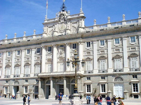 Прекрасный Вид Дворец Летний День Мадрид Испания — стоковое фото