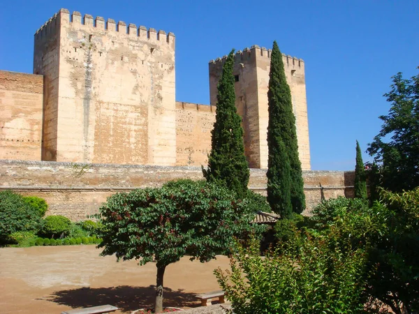 Beautiful View Castle Summer Day Alhambra Granada Spain — Stock Photo, Image