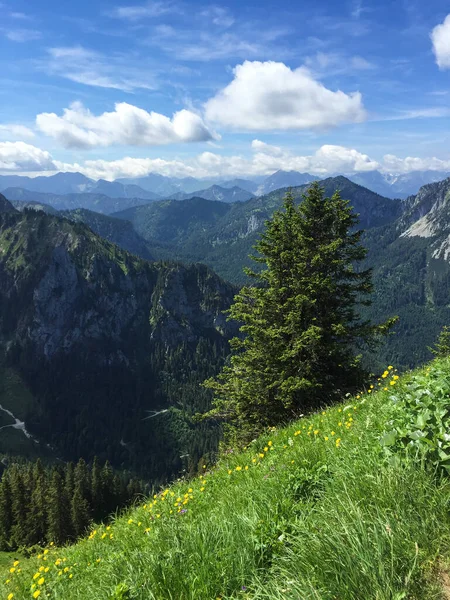 Hermosa Vista Las Montañas Día Soleado Alemania —  Fotos de Stock