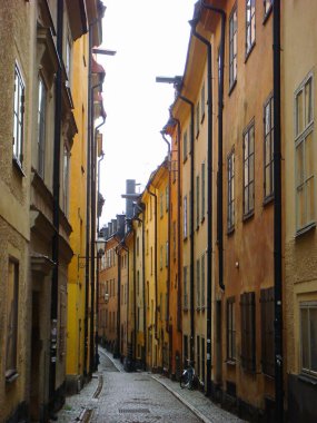 Bir günde ev manzarası. Yakın plan. Stockholm. İsveç.