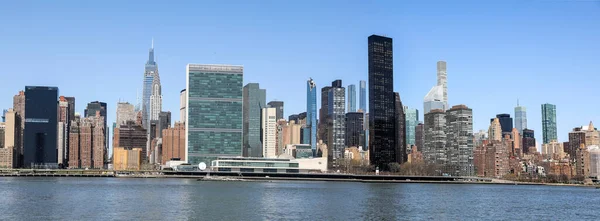 Панорама Нью Йорка Видом Здание Оон — стоковое фото