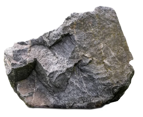 Великий Одиночний Камінь Білому Тлі — стокове фото