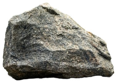 Beyaz zemin üzerinde büyük tek bir taş