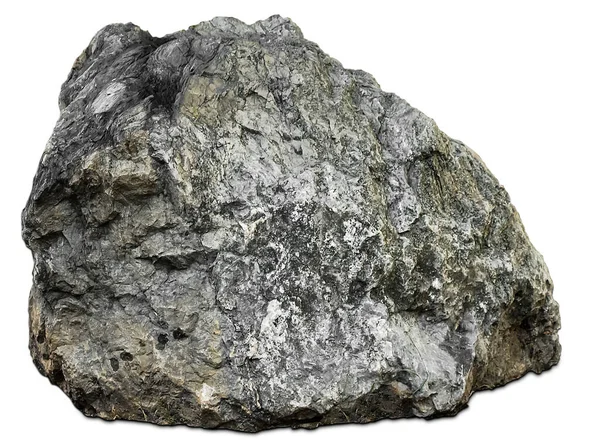Великий Одиночний Камінь Білому Тлі — стокове фото