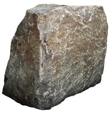 Beyaz zemin üzerinde büyük tek bir taş