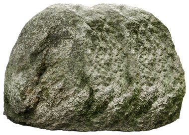 Beyaz zemin üzerinde büyük tek bir taş