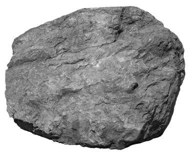 Beyaz zemin üzerinde büyük tek bir taş