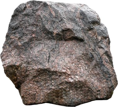 Beyaz zemin üzerinde büyük tek bir taş