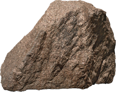 Beyaz zemin üzerinde büyük tek bir taş