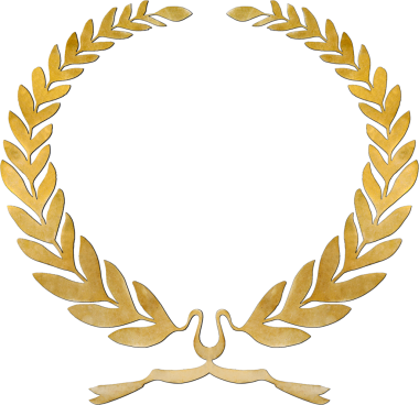 Zaferin altın defne çelengi