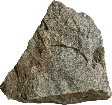 Beyaz zemin üzerinde büyük tek bir taş