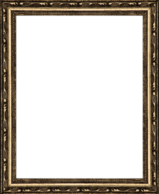 Çerçeve gevşetilmiş baget ve beyaz bir arka planda altın yaprakla kaplıdır..